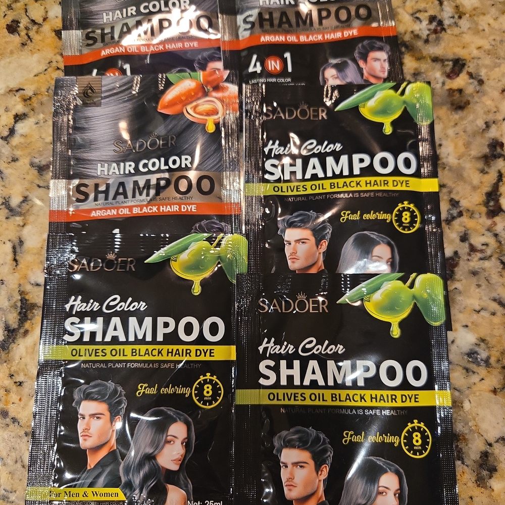 ✨ Black Hair Color Shampoo – 6 Pack Bundle ✨